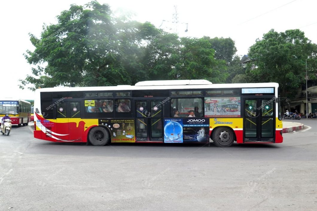Quảng cáo xe bus tại Hà Nội cho khách hàng Molux