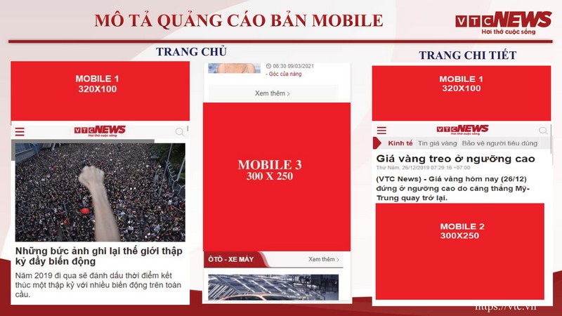 Bảng giá quảng cáo VTC News (vtc.vn)