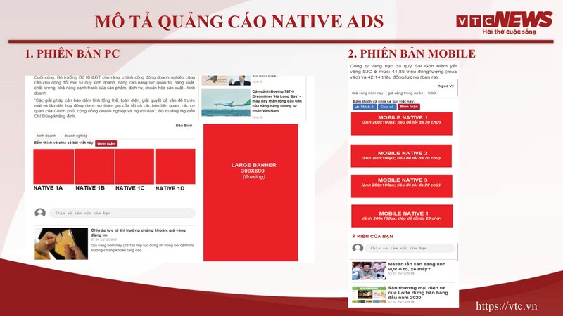 Bảng giá quảng cáo VTC News (vtc.vn)