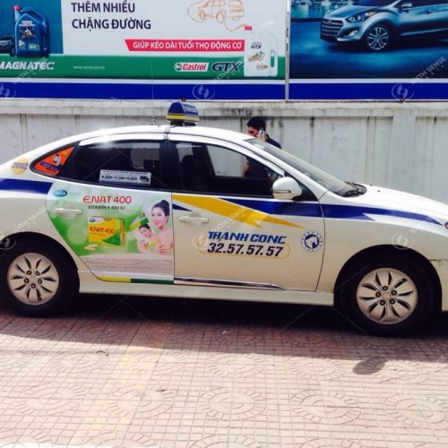 Quảng cáo trên taxi Thành Công tại Hà Nội – Mega We Care