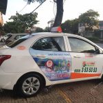 Quảng cáo trên Sun taxi tại Quảng Trị - Bia Huda