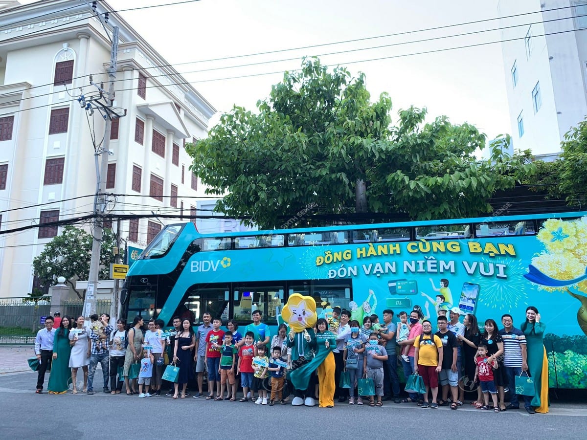 BIDV tổ chức roadshow xe bus 2 tầng khắp 13 tỉnh, thành phố