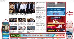 quảng cáo trên Vietnamnet