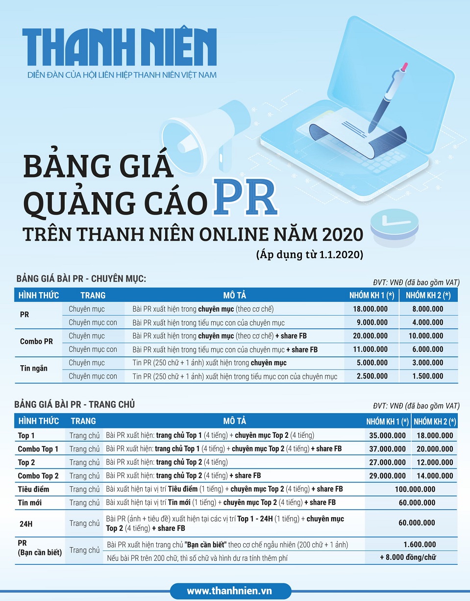 bảng giá quảng cáo báo thanh niên 2 bảng giá quảng cáo báo thanh niên