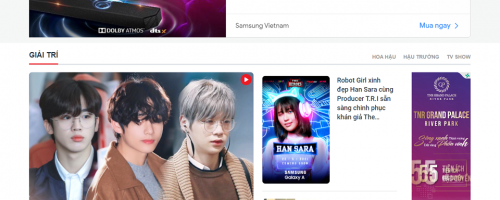 Booking quảng cáo Saostar