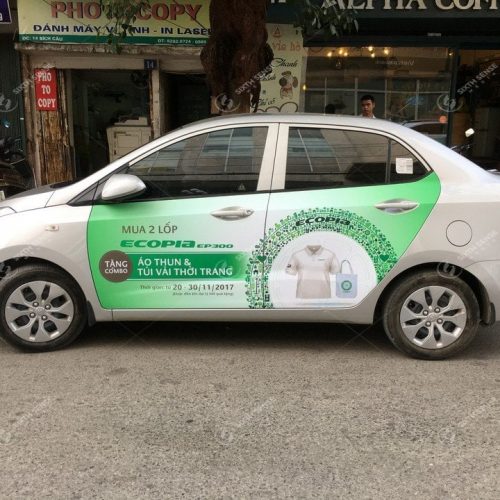 Quảng cáo trên ô tô cá nhân lốp xe Bridgestone tại Hà Nội – TPHCM – Đà Nẵng