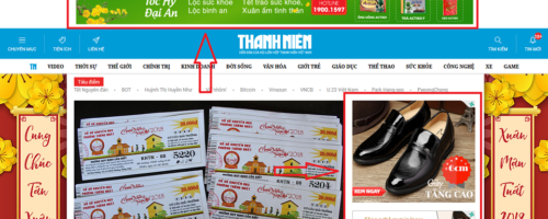Quảng cáo trên báo điện tử Thanh Niên Online