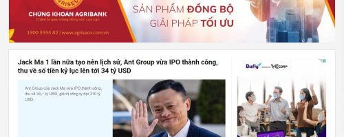 Quảng cáo trên báo Cafebiz.vn