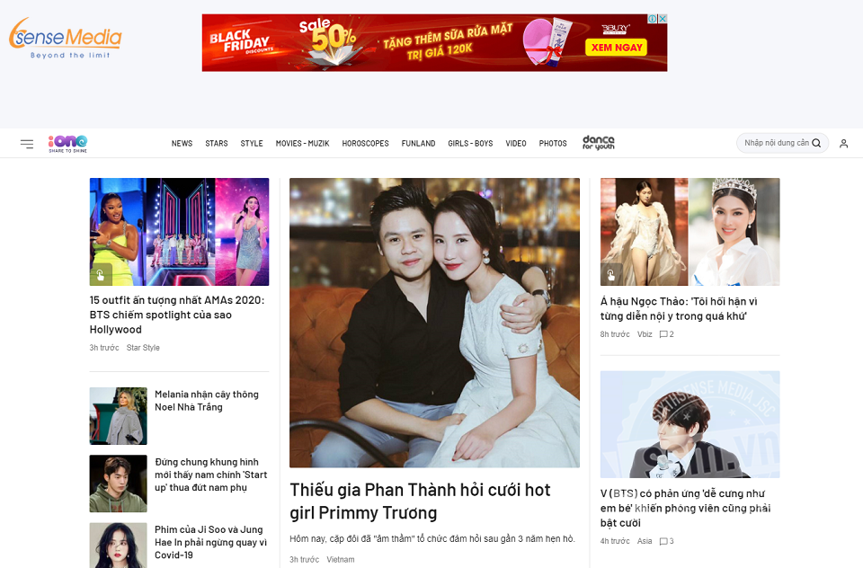 Quảng cáo trên báo iOne.net