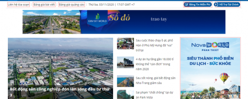 Báo giá quảng cáo trên Cafeland.vn