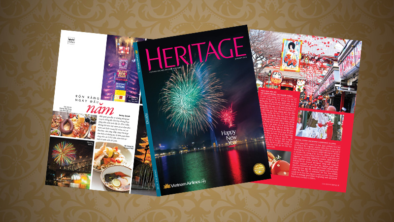 quảng cáo trên tạp chí Heritage