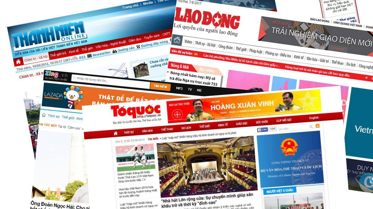 quảng cáo trên trang thông tin điện tử