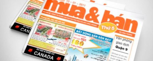 quảng cáo trên báo giấy mua bán
