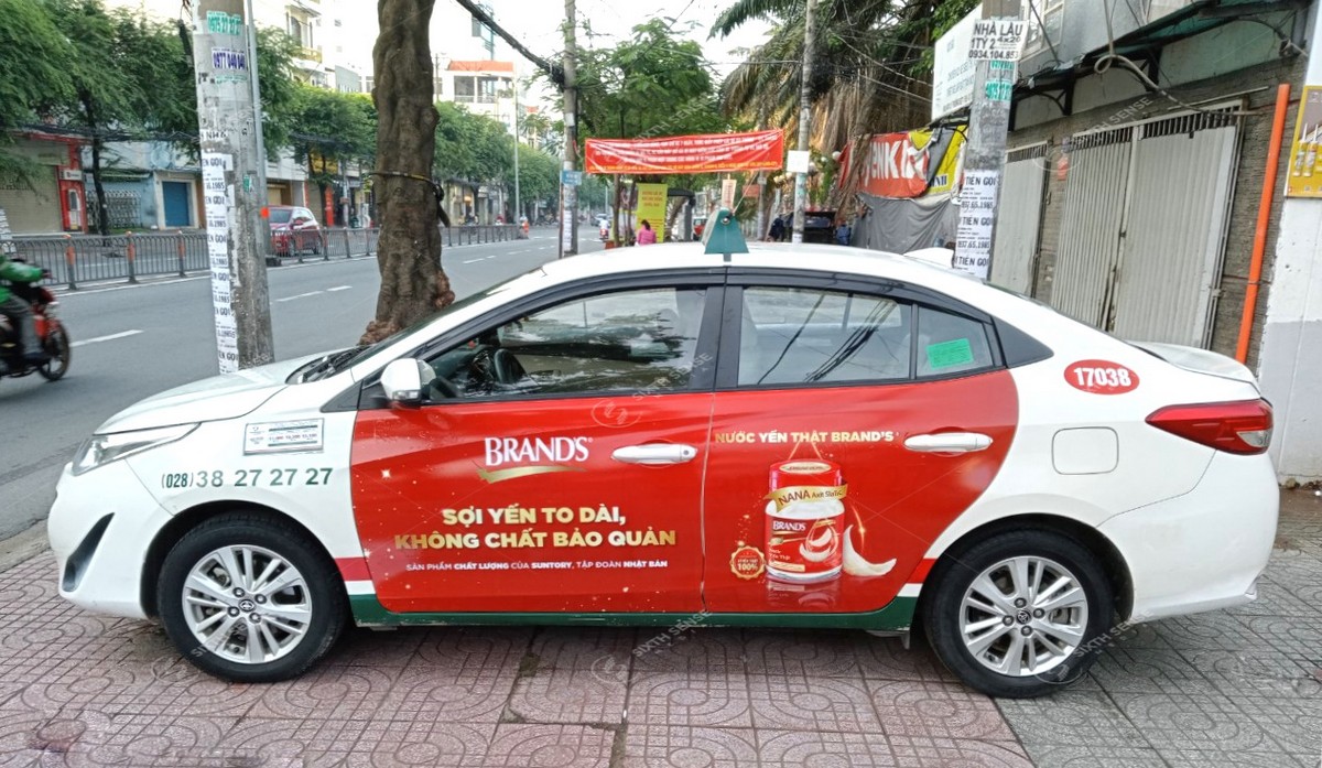 Dự án quảng cáo taxi Vinasun cho Nước yến Brand’s